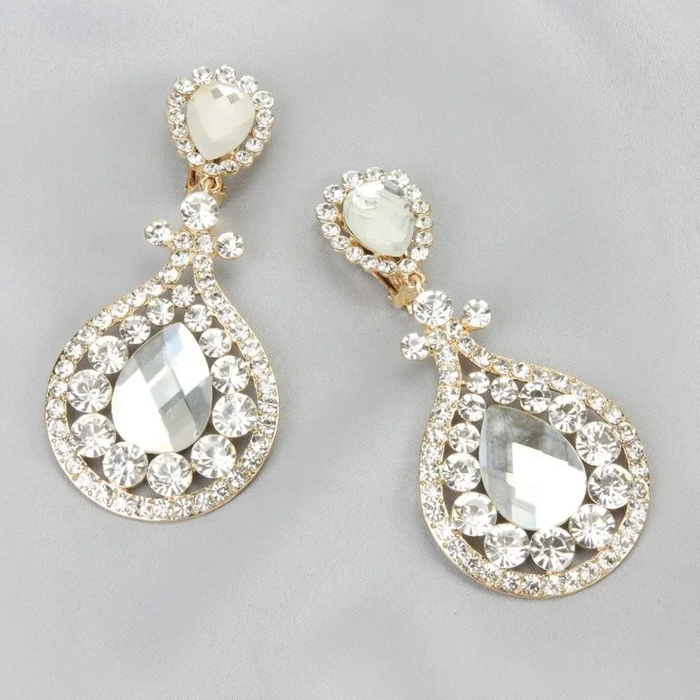 BijouStudios Clip On Earrings yellow gold